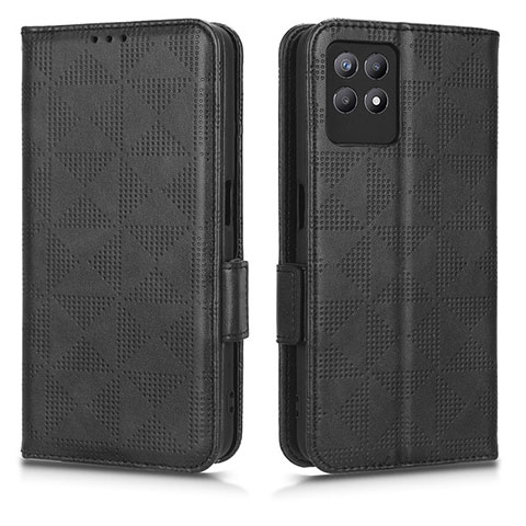 Coque Portefeuille Livre Cuir Etui Clapet C02X pour Realme Narzo 50 4G Noir