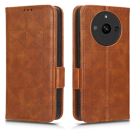 Coque Portefeuille Livre Cuir Etui Clapet C02X pour Realme Narzo 60 5G Marron