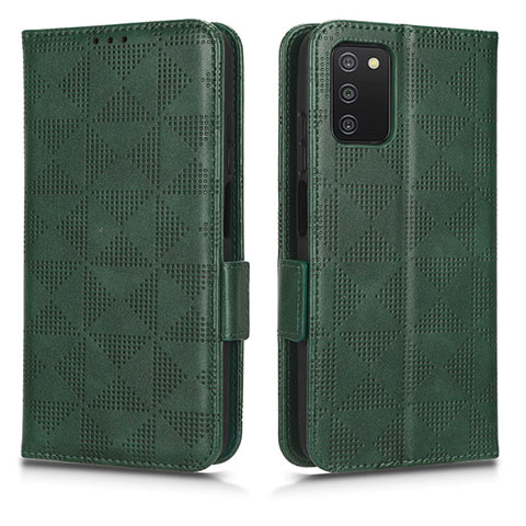 Coque Portefeuille Livre Cuir Etui Clapet C02X pour Samsung Galaxy A02s Vert