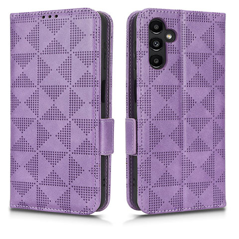 Coque Portefeuille Livre Cuir Etui Clapet C02X pour Samsung Galaxy A04s Violet