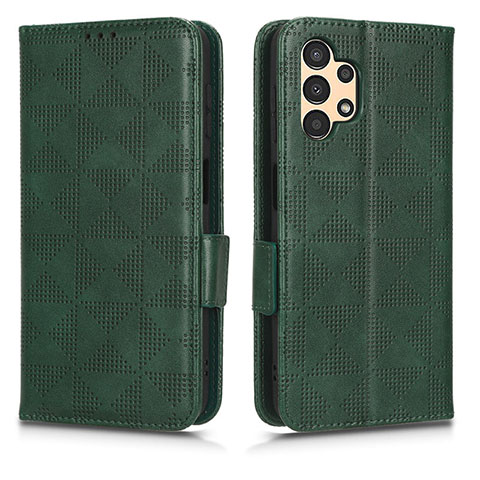 Coque Portefeuille Livre Cuir Etui Clapet C02X pour Samsung Galaxy A13 4G Vert