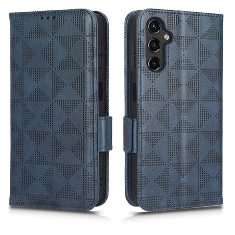 Coque Portefeuille Livre Cuir Etui Clapet C02X pour Samsung Galaxy A14 5G Bleu