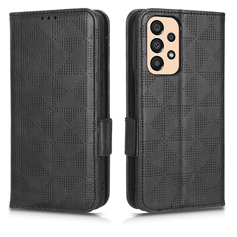 Coque Portefeuille Livre Cuir Etui Clapet C02X pour Samsung Galaxy A23 4G Noir