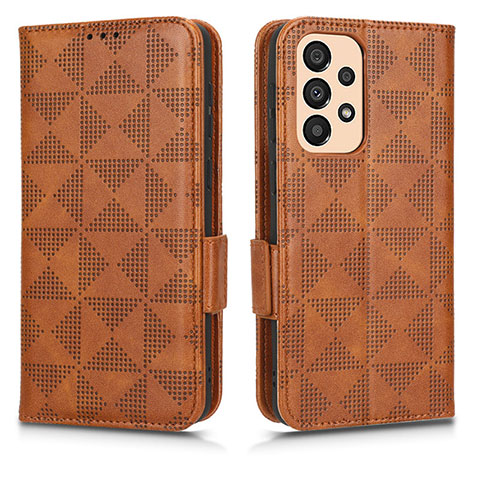 Coque Portefeuille Livre Cuir Etui Clapet C02X pour Samsung Galaxy A23 5G Marron