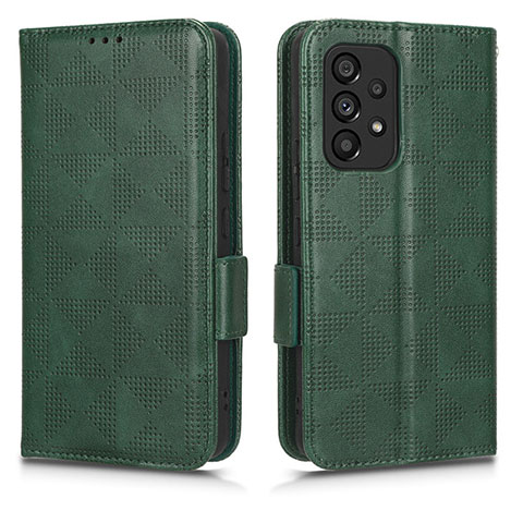 Coque Portefeuille Livre Cuir Etui Clapet C02X pour Samsung Galaxy A53 5G Vert