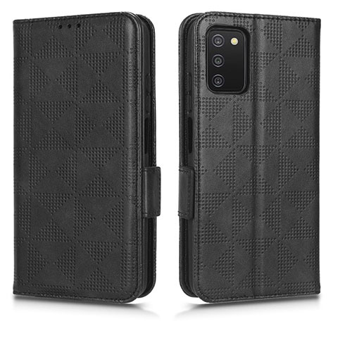 Coque Portefeuille Livre Cuir Etui Clapet C02X pour Samsung Galaxy F02S SM-E025F Noir