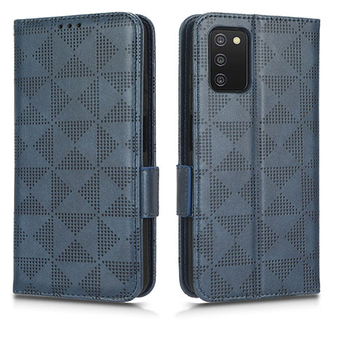 Coque Portefeuille Livre Cuir Etui Clapet C02X pour Samsung Galaxy M02s Bleu