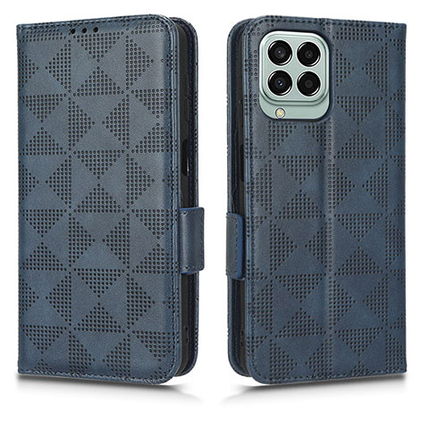 Coque Portefeuille Livre Cuir Etui Clapet C02X pour Samsung Galaxy M33 5G Bleu