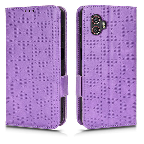 Coque Portefeuille Livre Cuir Etui Clapet C02X pour Samsung Galaxy XCover 6 Pro 5G Violet