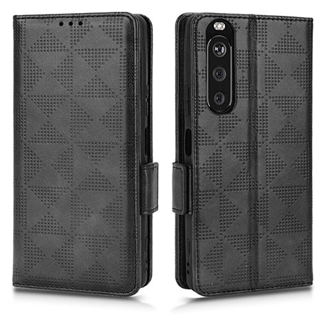 Coque Portefeuille Livre Cuir Etui Clapet C02X pour Sony Xperia 1 III Noir