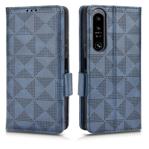 Coque Portefeuille Livre Cuir Etui Clapet C02X pour Sony Xperia 1 IV Bleu