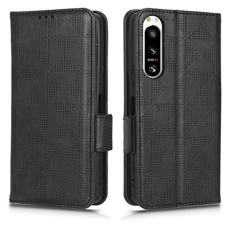 Coque Portefeuille Livre Cuir Etui Clapet C02X pour Sony Xperia 5 IV Noir