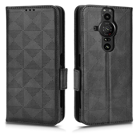 Coque Portefeuille Livre Cuir Etui Clapet C02X pour Sony Xperia PRO-I Noir