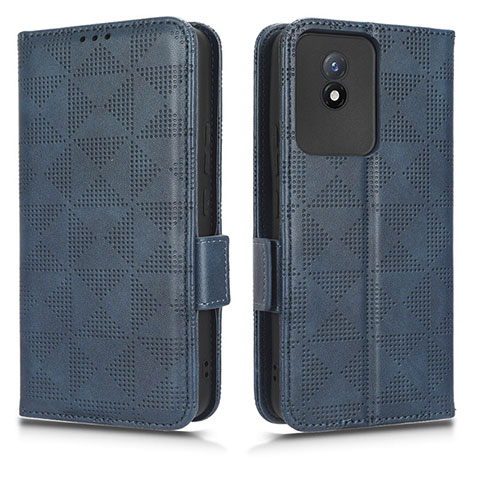 Coque Portefeuille Livre Cuir Etui Clapet C02X pour Vivo Y11 (2023) Bleu