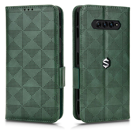 Coque Portefeuille Livre Cuir Etui Clapet C02X pour Xiaomi Black Shark 4 5G Vert