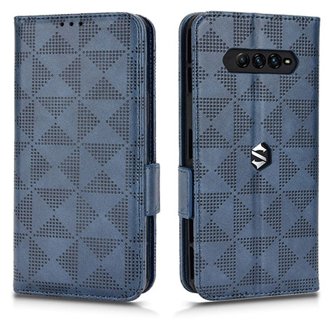 Coque Portefeuille Livre Cuir Etui Clapet C02X pour Xiaomi Black Shark 4 Pro 5G Bleu