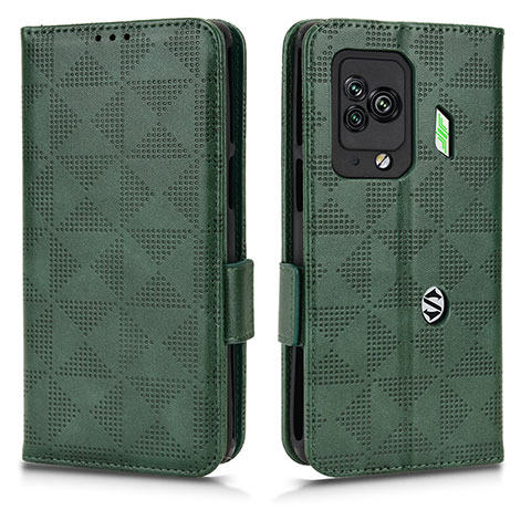 Coque Portefeuille Livre Cuir Etui Clapet C02X pour Xiaomi Black Shark 5 Pro 5G Vert