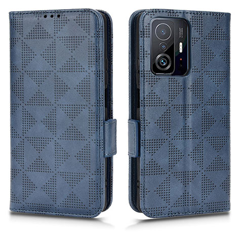 Coque Portefeuille Livre Cuir Etui Clapet C02X pour Xiaomi Mi 11T 5G Bleu