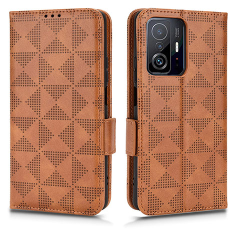 Coque Portefeuille Livre Cuir Etui Clapet C02X pour Xiaomi Mi 11T 5G Marron