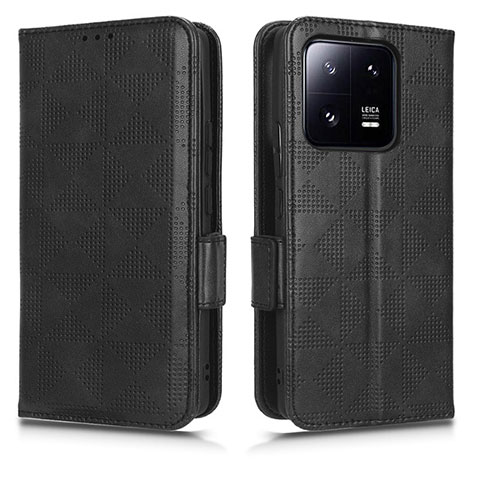 Coque Portefeuille Livre Cuir Etui Clapet C02X pour Xiaomi Mi 13 5G Noir