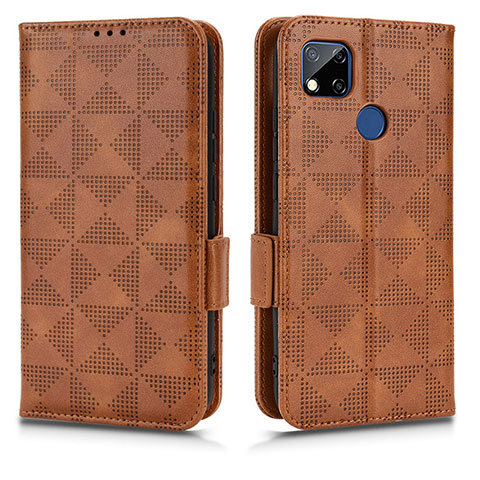 Coque Portefeuille Livre Cuir Etui Clapet C02X pour Xiaomi POCO C3 Marron