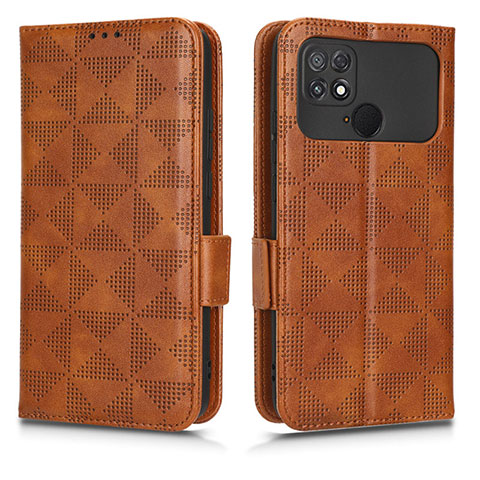 Coque Portefeuille Livre Cuir Etui Clapet C02X pour Xiaomi Poco C40 Marron