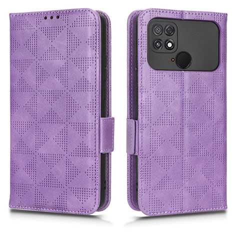 Coque Portefeuille Livre Cuir Etui Clapet C02X pour Xiaomi Poco C40 Violet