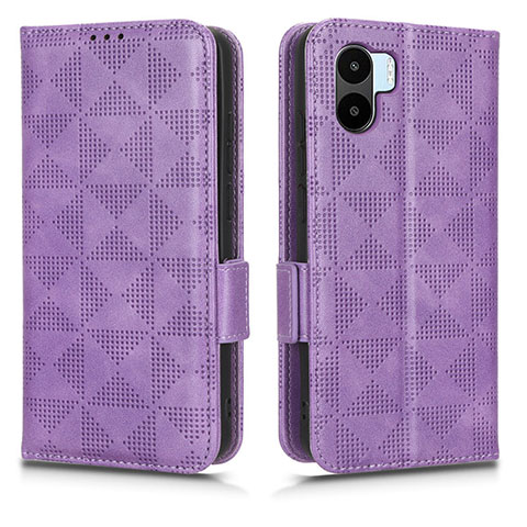 Coque Portefeuille Livre Cuir Etui Clapet C02X pour Xiaomi Poco C50 Violet