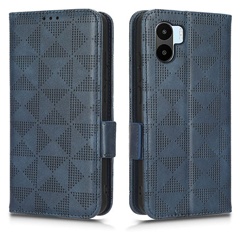 Coque Portefeuille Livre Cuir Etui Clapet C02X pour Xiaomi Poco C51 Bleu