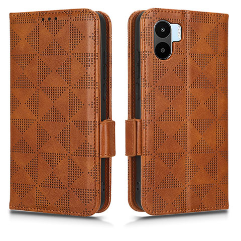 Coque Portefeuille Livre Cuir Etui Clapet C02X pour Xiaomi Poco C51 Marron