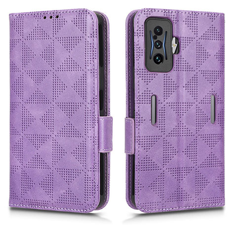 Coque Portefeuille Livre Cuir Etui Clapet C02X pour Xiaomi Poco F4 GT 5G Violet