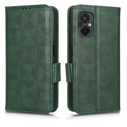 Coque Portefeuille Livre Cuir Etui Clapet C02X pour Xiaomi Poco M5 4G Vert