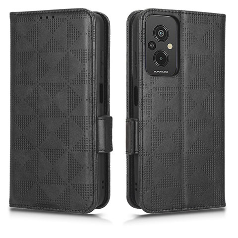 Coque Portefeuille Livre Cuir Etui Clapet C02X pour Xiaomi Redmi 11 Prime 4G Noir