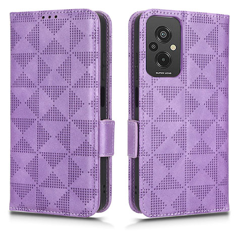 Coque Portefeuille Livre Cuir Etui Clapet C02X pour Xiaomi Redmi 11 Prime 4G Violet