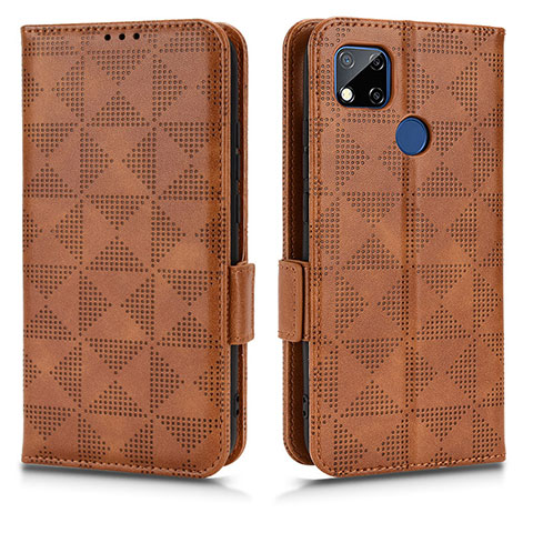 Coque Portefeuille Livre Cuir Etui Clapet C02X pour Xiaomi Redmi 9C Marron