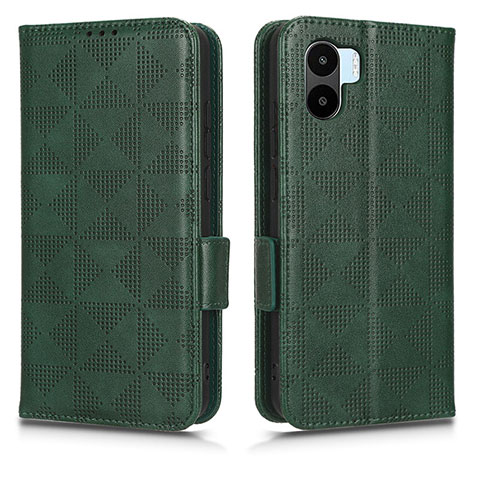 Coque Portefeuille Livre Cuir Etui Clapet C02X pour Xiaomi Redmi A1 Vert