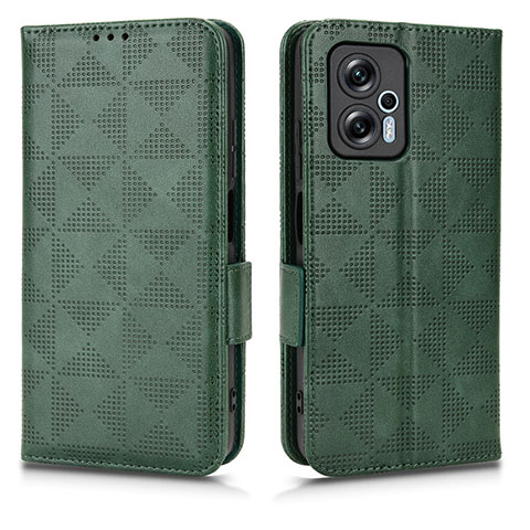 Coque Portefeuille Livre Cuir Etui Clapet C02X pour Xiaomi Redmi K50i 5G Vert