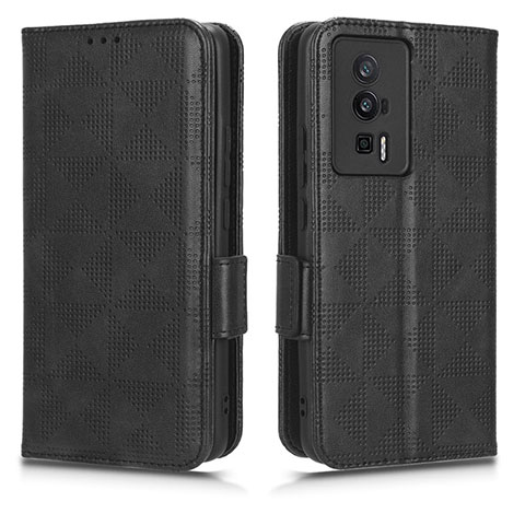 Coque Portefeuille Livre Cuir Etui Clapet C02X pour Xiaomi Redmi K60 Pro 5G Noir