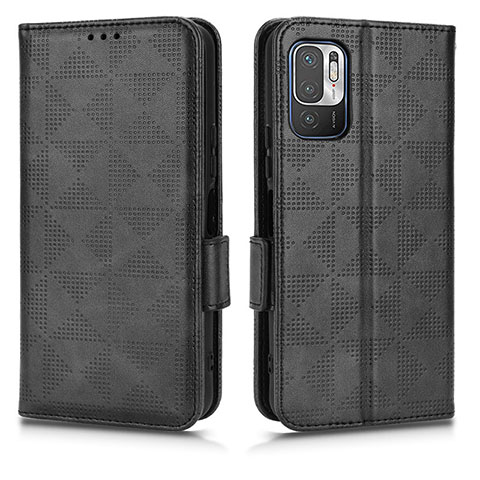 Coque Portefeuille Livre Cuir Etui Clapet C02X pour Xiaomi Redmi Note 10 JE 5G Noir