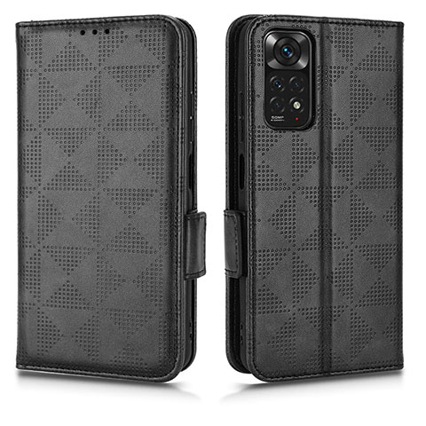 Coque Portefeuille Livre Cuir Etui Clapet C02X pour Xiaomi Redmi Note 11 4G (2022) Noir