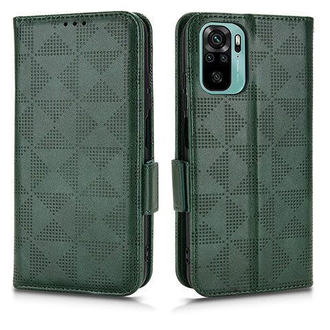 Coque Portefeuille Livre Cuir Etui Clapet C02X pour Xiaomi Redmi Note 11 SE India 4G Vert