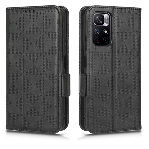 Coque Portefeuille Livre Cuir Etui Clapet C02X pour Xiaomi Redmi Note 11T 5G Noir