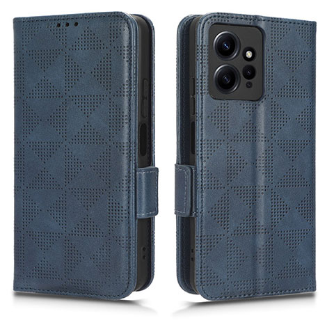 Coque Portefeuille Livre Cuir Etui Clapet C02X pour Xiaomi Redmi Note 12 4G Bleu