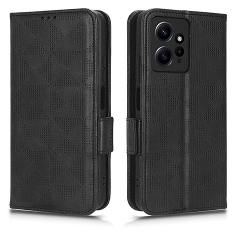 Coque Portefeuille Livre Cuir Etui Clapet C02X pour Xiaomi Redmi Note 12 4G Noir