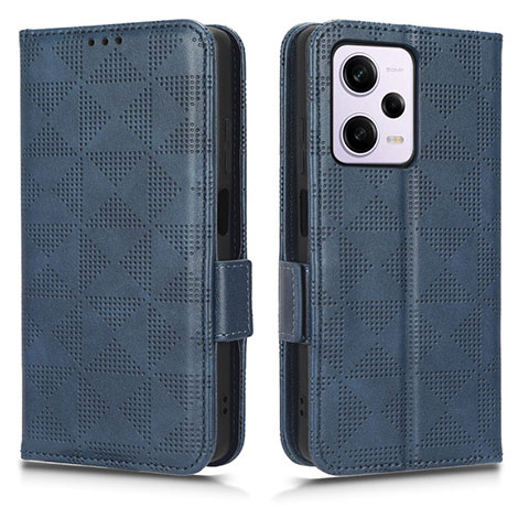 Coque Portefeuille Livre Cuir Etui Clapet C02X pour Xiaomi Redmi Note 12 Explorer Bleu