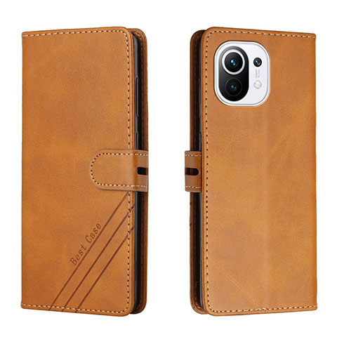 Coque Portefeuille Livre Cuir Etui Clapet C03 pour Xiaomi Mi 11 5G Kaki