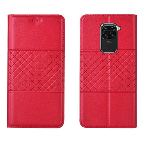 Coque Portefeuille Livre Cuir Etui Clapet C03 pour Xiaomi Redmi Note 9 Rouge