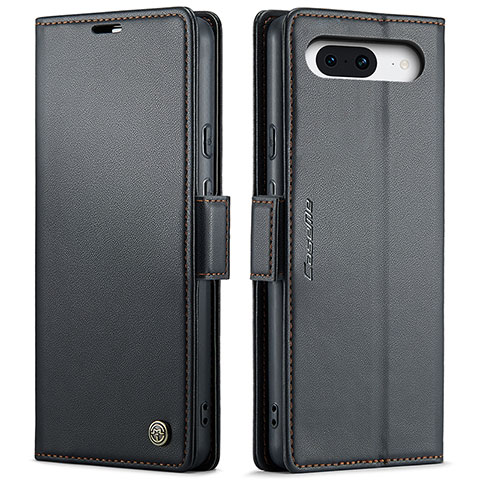 Coque Portefeuille Livre Cuir Etui Clapet C03S pour Google Pixel 8a 5G Noir