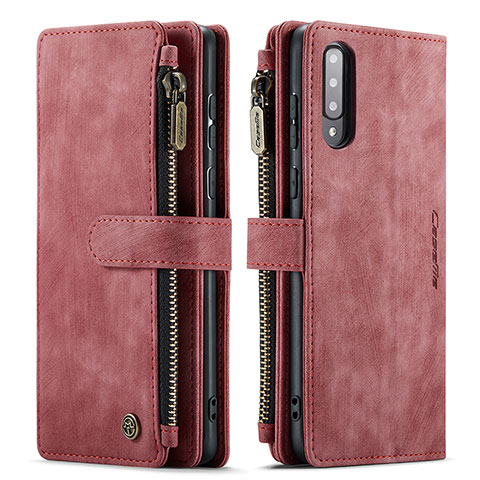 Coque Portefeuille Livre Cuir Etui Clapet C03S pour Samsung Galaxy A30S Rouge