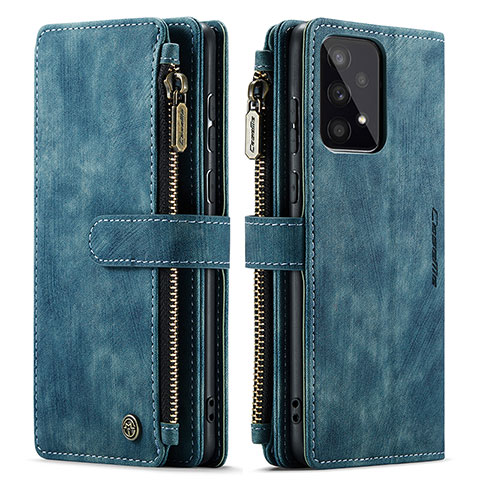 Coque Portefeuille Livre Cuir Etui Clapet C03S pour Samsung Galaxy A33 5G Bleu